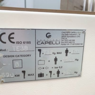 Tempest 38 plaque CE Empuriabrava