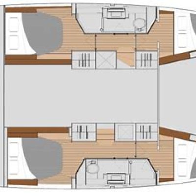 Fountaine Pajot isla 40 vue arrière babord Empuriabrava