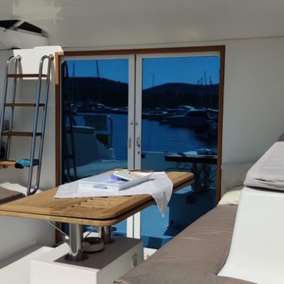 EUPHORIE 40 - JEANTOT - salon exterieur Empuriabrava