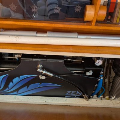 Ferretti 53 coffre technique Empuriabrava